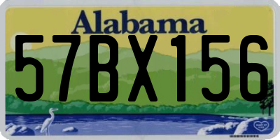 AL license plate 57BX156