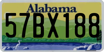 AL license plate 57BX188