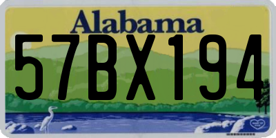 AL license plate 57BX194