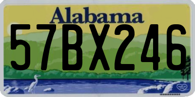 AL license plate 57BX246