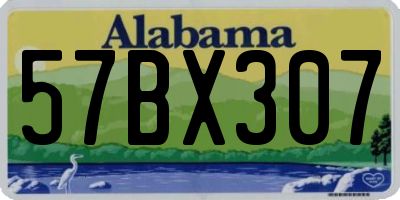 AL license plate 57BX307