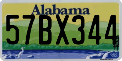 AL license plate 57BX344