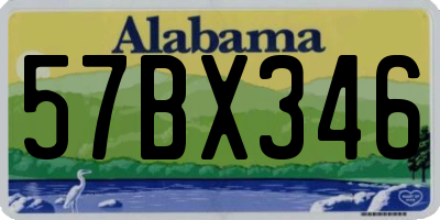 AL license plate 57BX346