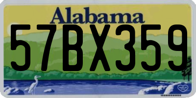 AL license plate 57BX359