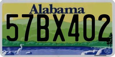 AL license plate 57BX402