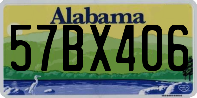 AL license plate 57BX406