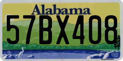 AL license plate 57BX408