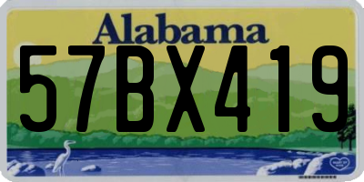 AL license plate 57BX419