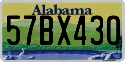 AL license plate 57BX430