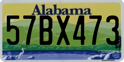 AL license plate 57BX473