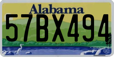 AL license plate 57BX494