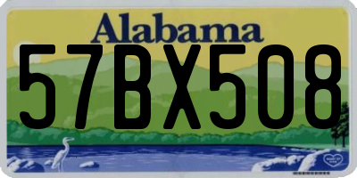 AL license plate 57BX508