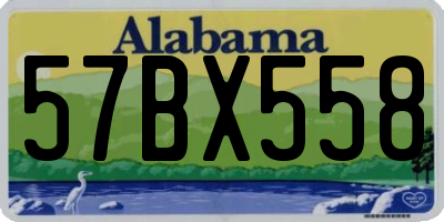 AL license plate 57BX558