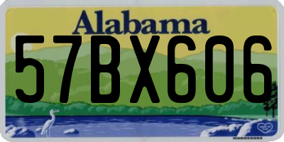 AL license plate 57BX606