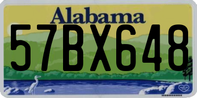 AL license plate 57BX648