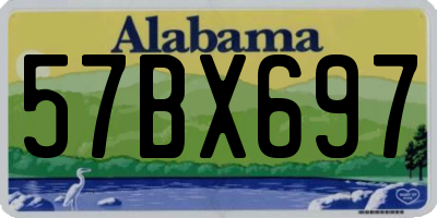 AL license plate 57BX697