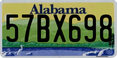 AL license plate 57BX698