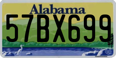 AL license plate 57BX699
