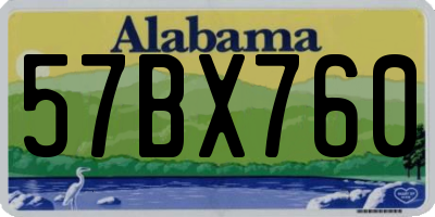 AL license plate 57BX760