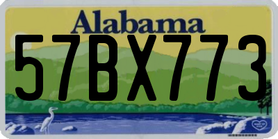 AL license plate 57BX773