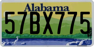 AL license plate 57BX775