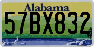 AL license plate 57BX832