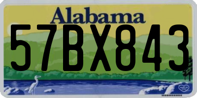 AL license plate 57BX843