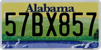 AL license plate 57BX857