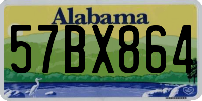 AL license plate 57BX864