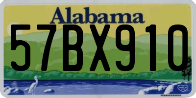AL license plate 57BX910