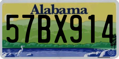 AL license plate 57BX914