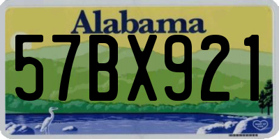 AL license plate 57BX921