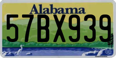AL license plate 57BX939