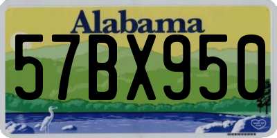 AL license plate 57BX950