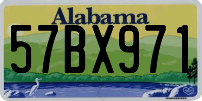 AL license plate 57BX971