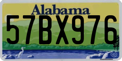AL license plate 57BX976