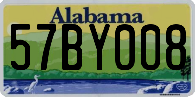 AL license plate 57BY008