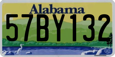 AL license plate 57BY132