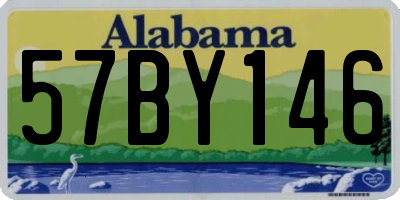 AL license plate 57BY146