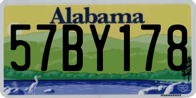 AL license plate 57BY178