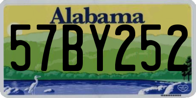 AL license plate 57BY252
