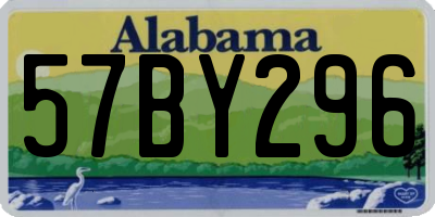 AL license plate 57BY296