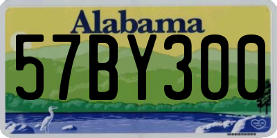 AL license plate 57BY300
