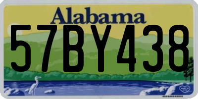 AL license plate 57BY438