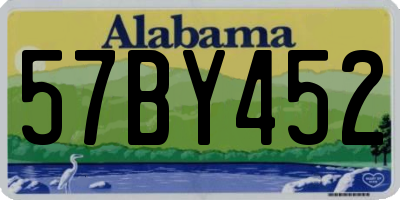 AL license plate 57BY452