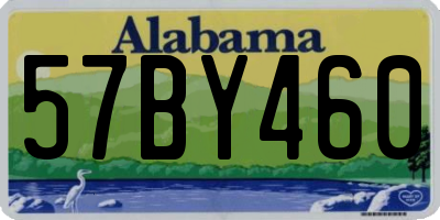AL license plate 57BY460