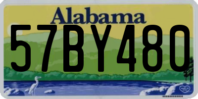 AL license plate 57BY480