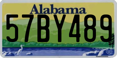 AL license plate 57BY489