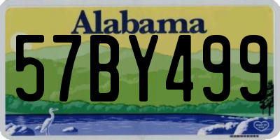 AL license plate 57BY499