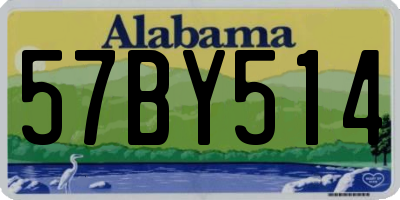 AL license plate 57BY514